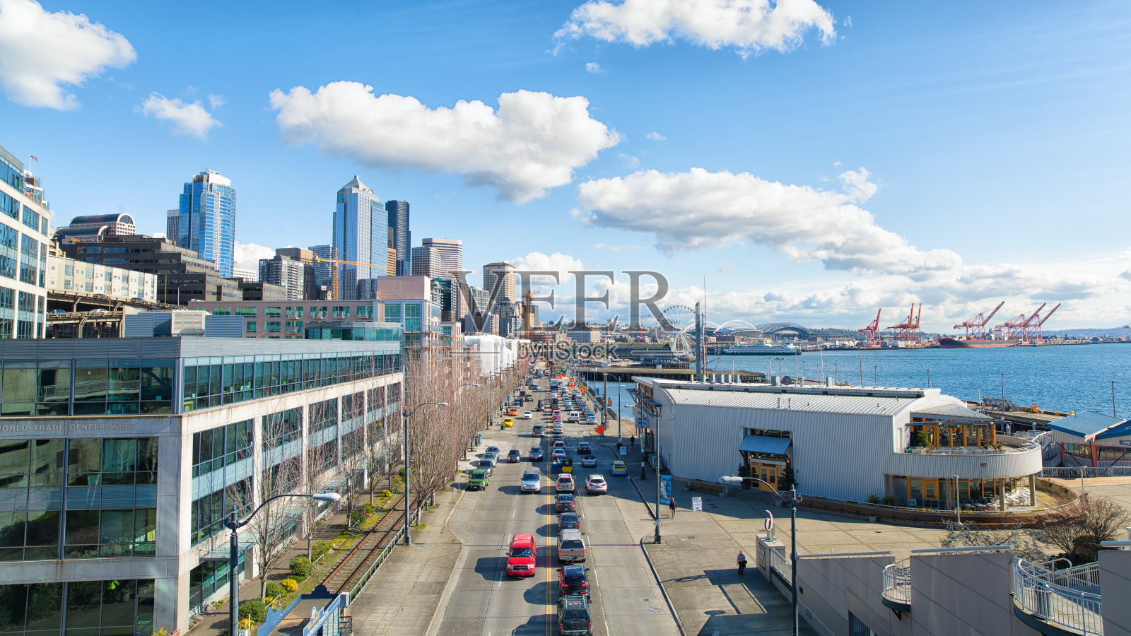 西雅图阿拉斯加的方式照片摄影图片