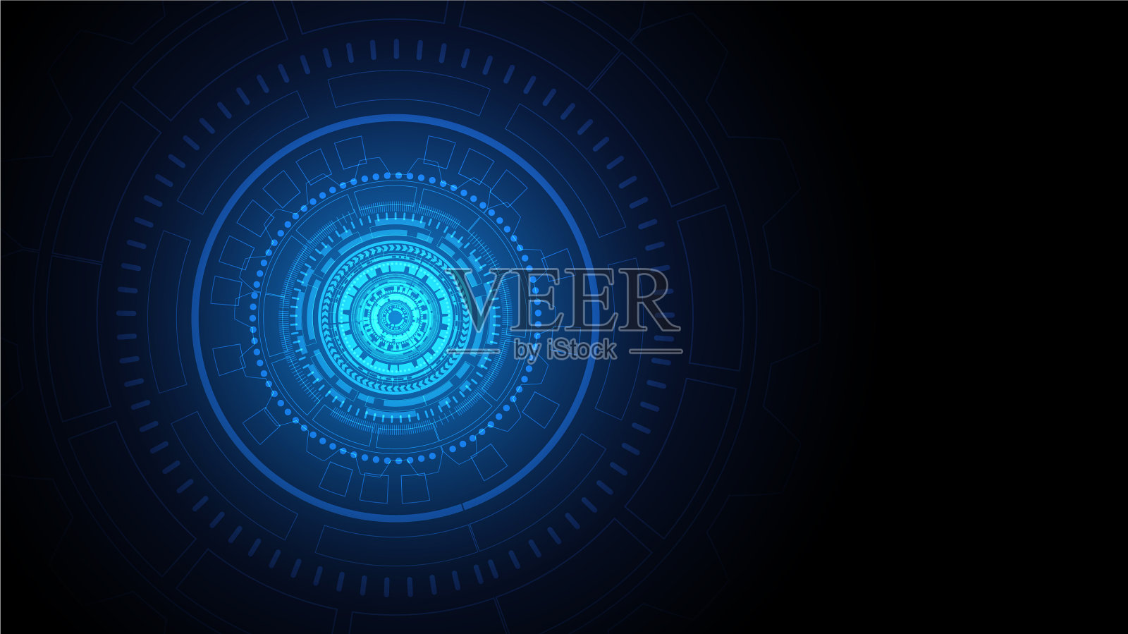 高科技数字数据连接系统插画图片素材