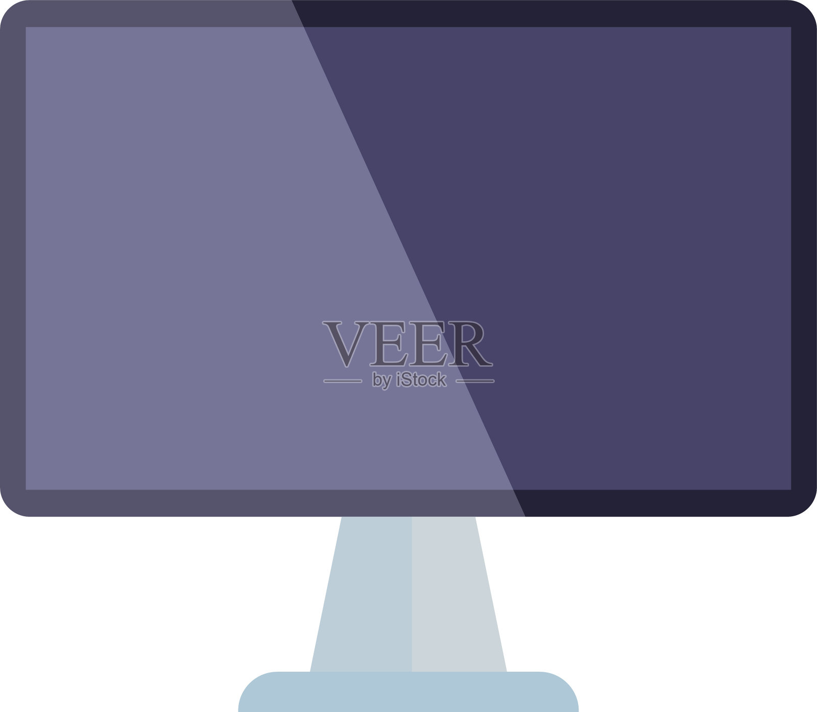 电脑屏幕孤立在白色背景上设计元素图片