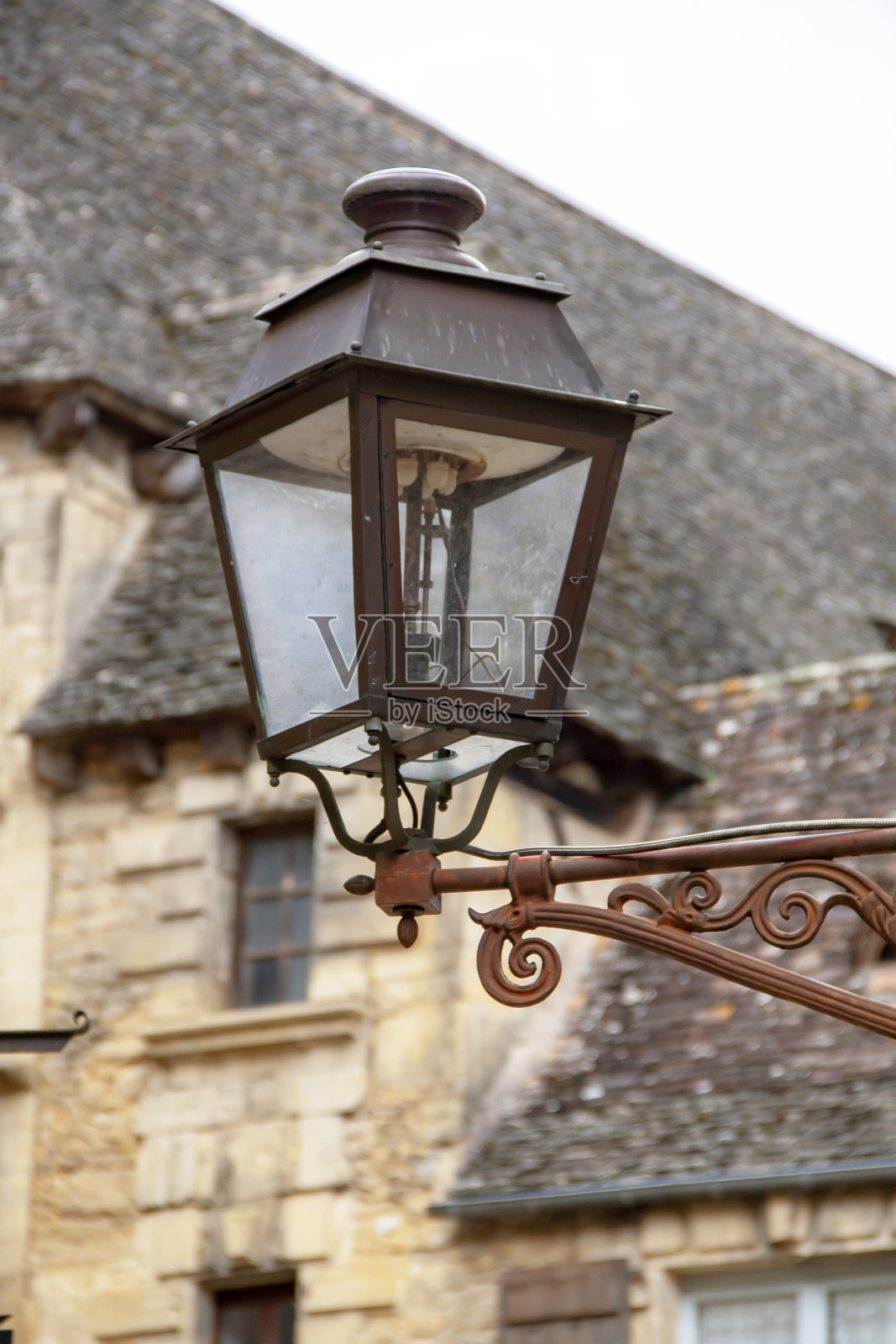 古老的灯柱上照片摄影图片