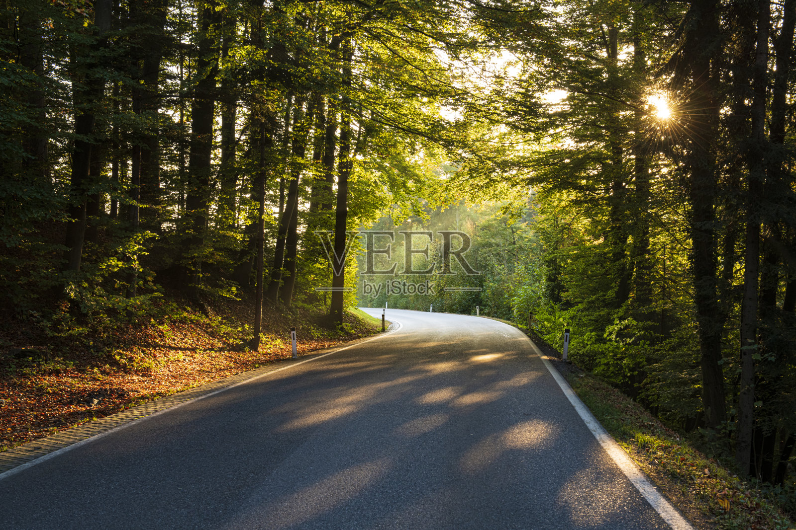 空无一人的道路照片摄影图片
