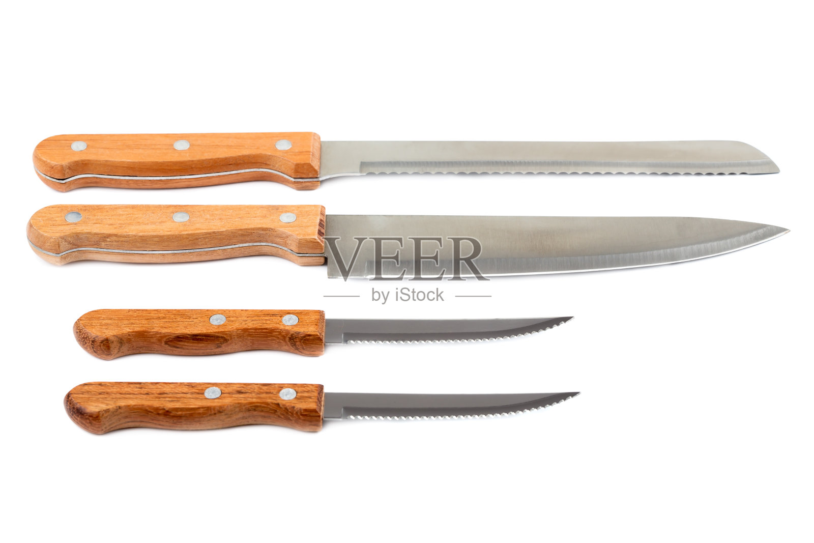 四个厨房刀具照片摄影图片