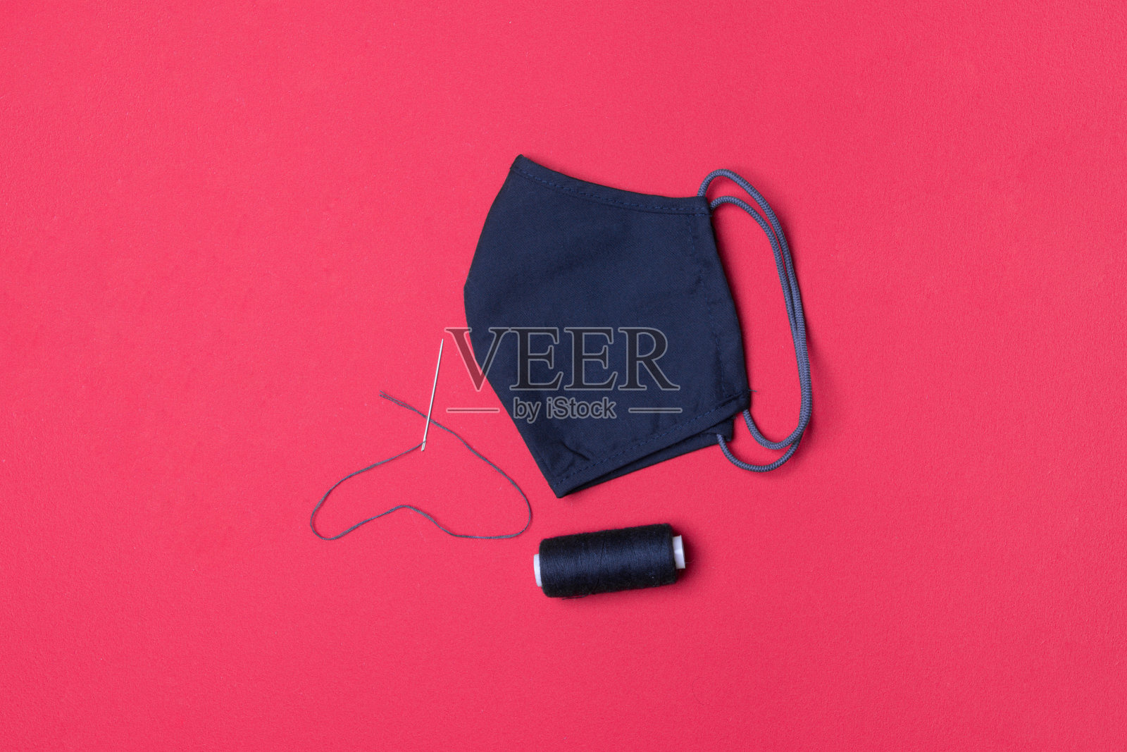 用针线自制面膜照片摄影图片