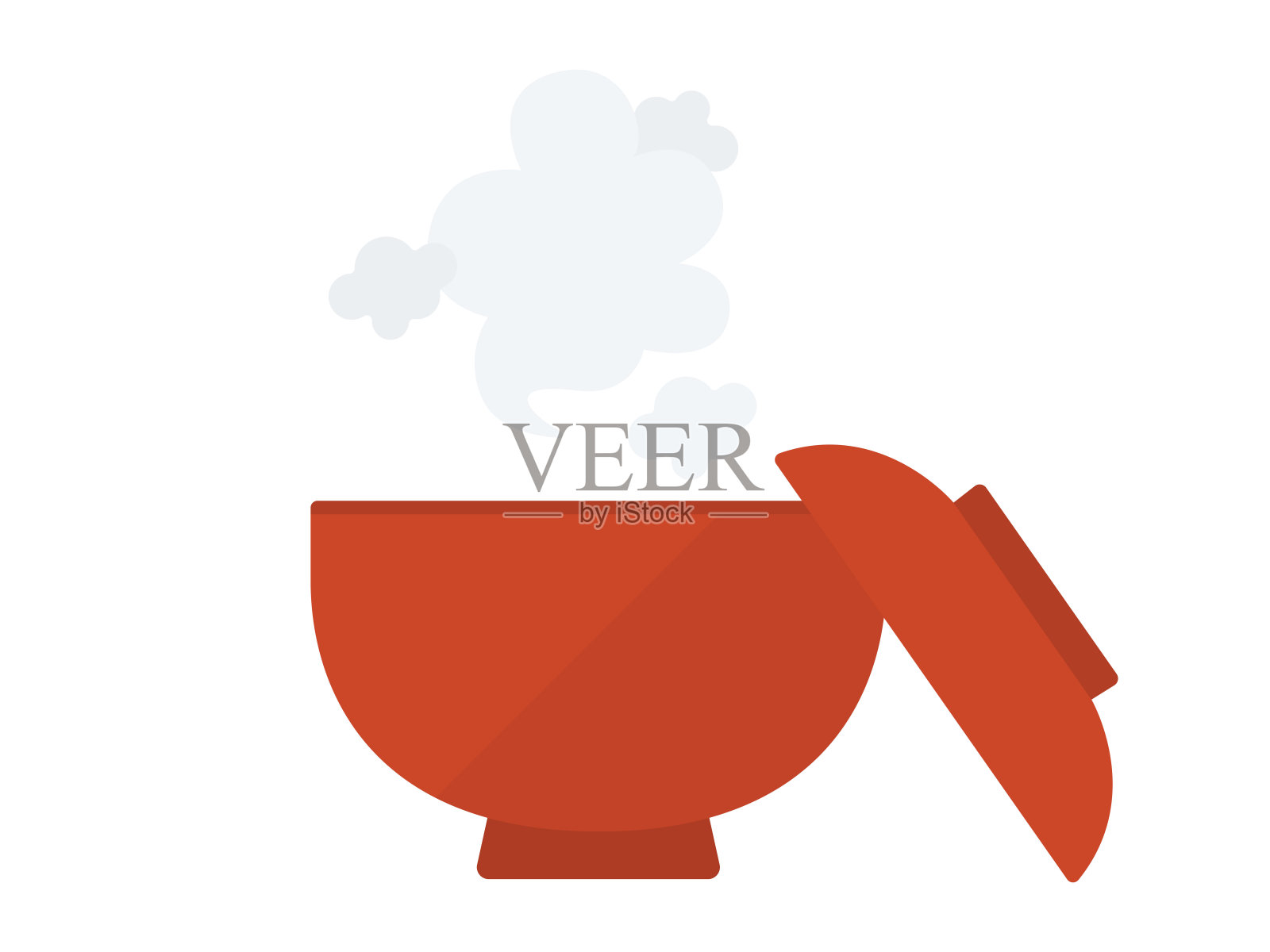 日本汤的碗。插画图片素材