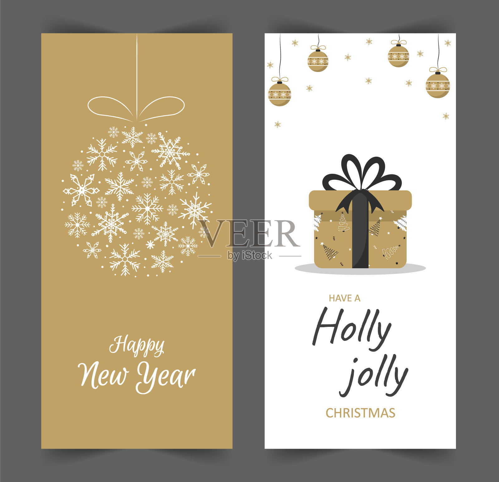 圣诞故事模板。社交媒体垂直背景。新年设计可爱的斯堪的纳维亚风格。圣诞礼物和雪花为自己的岗位设计。设计模板素材