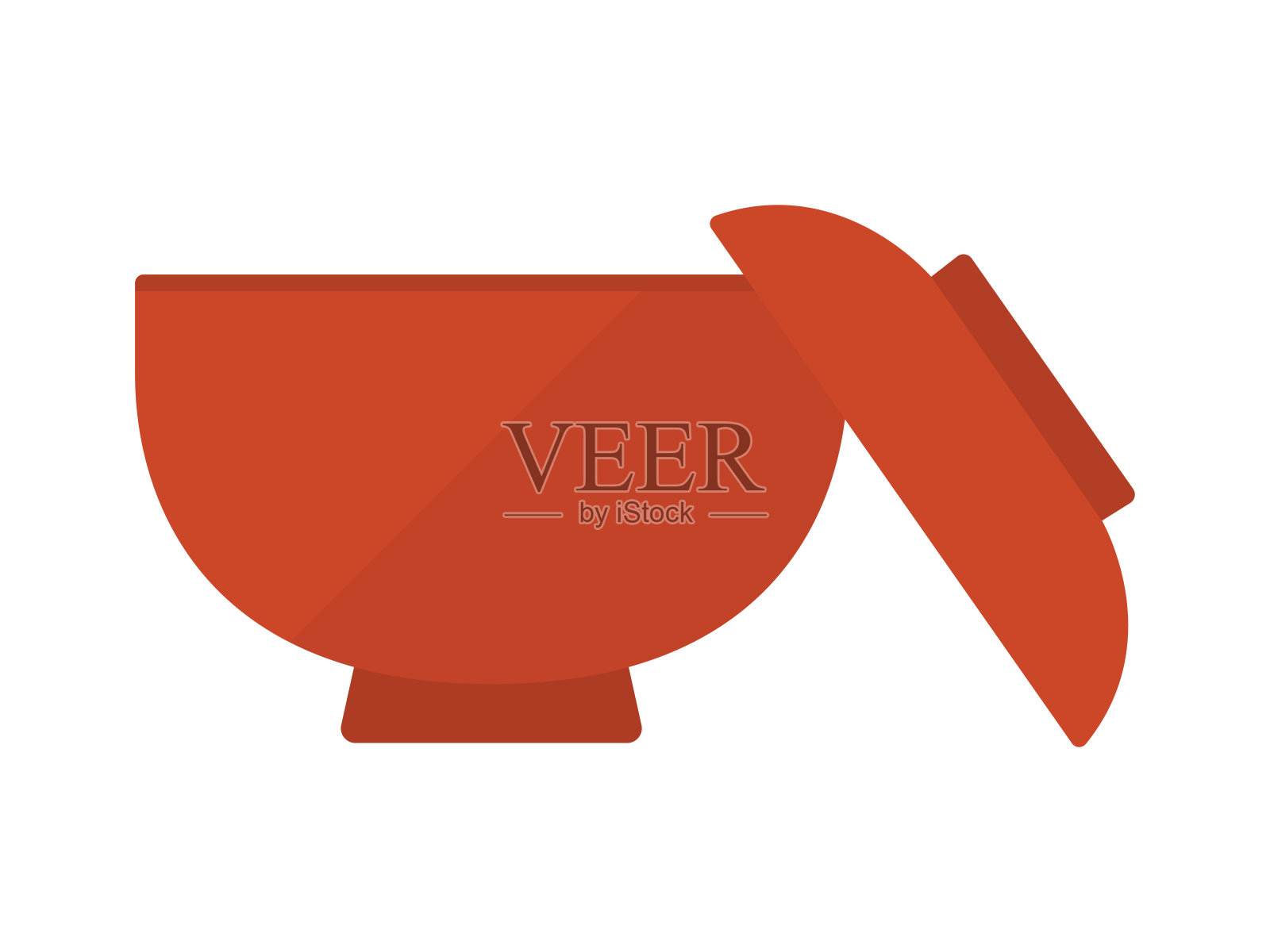 日本汤的碗。插画图片素材