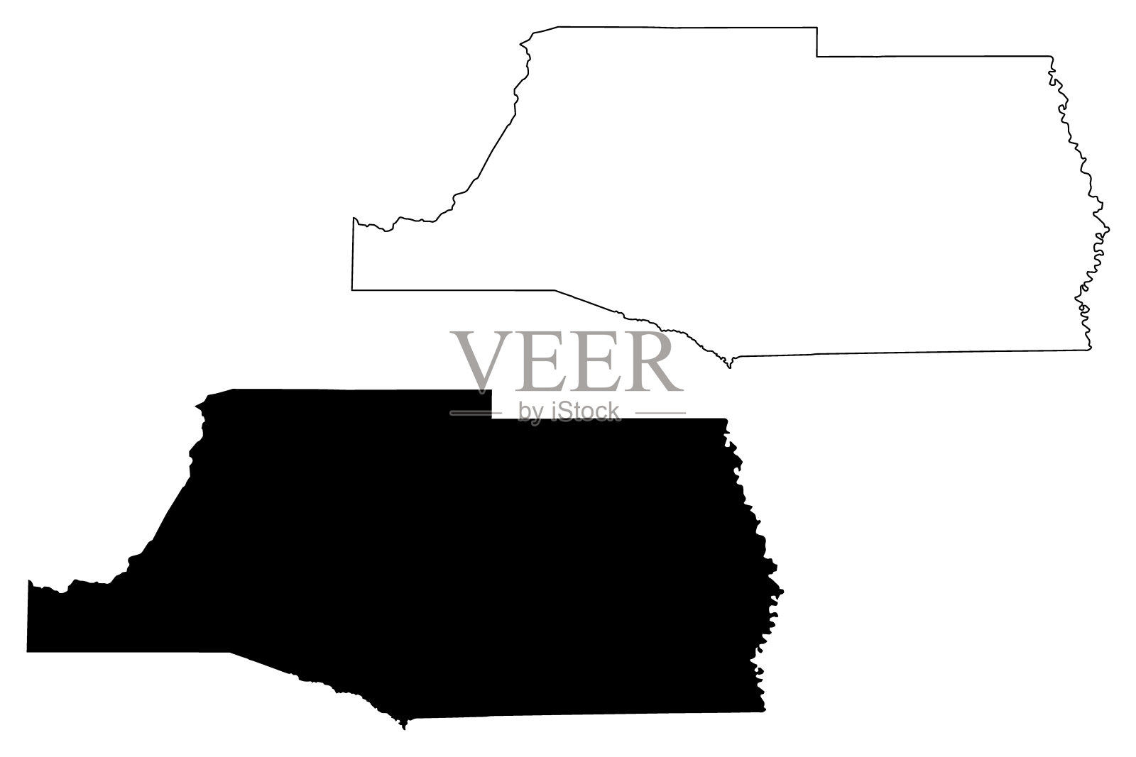 新墨西哥州莫拉县(美国县，美国，美国)地图矢量插图，涂鸦草图莫拉地图插画图片素材