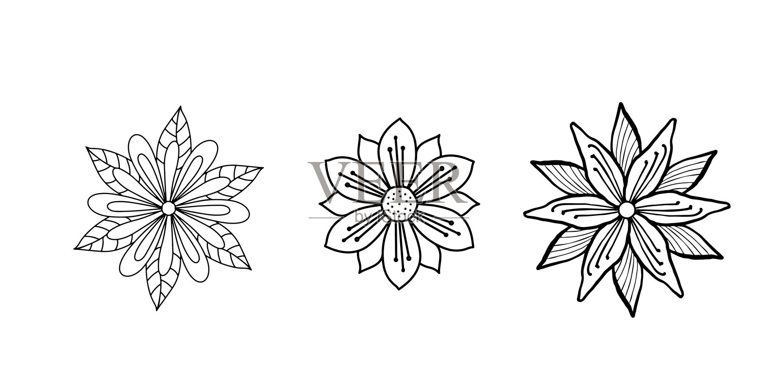 神圣的几何花朵抽象。曼荼罗装饰，深奥的或精神的象征。孤立的白色背景。矢量插图的设计和印刷织物，服装，瑜伽垫插画图片素材