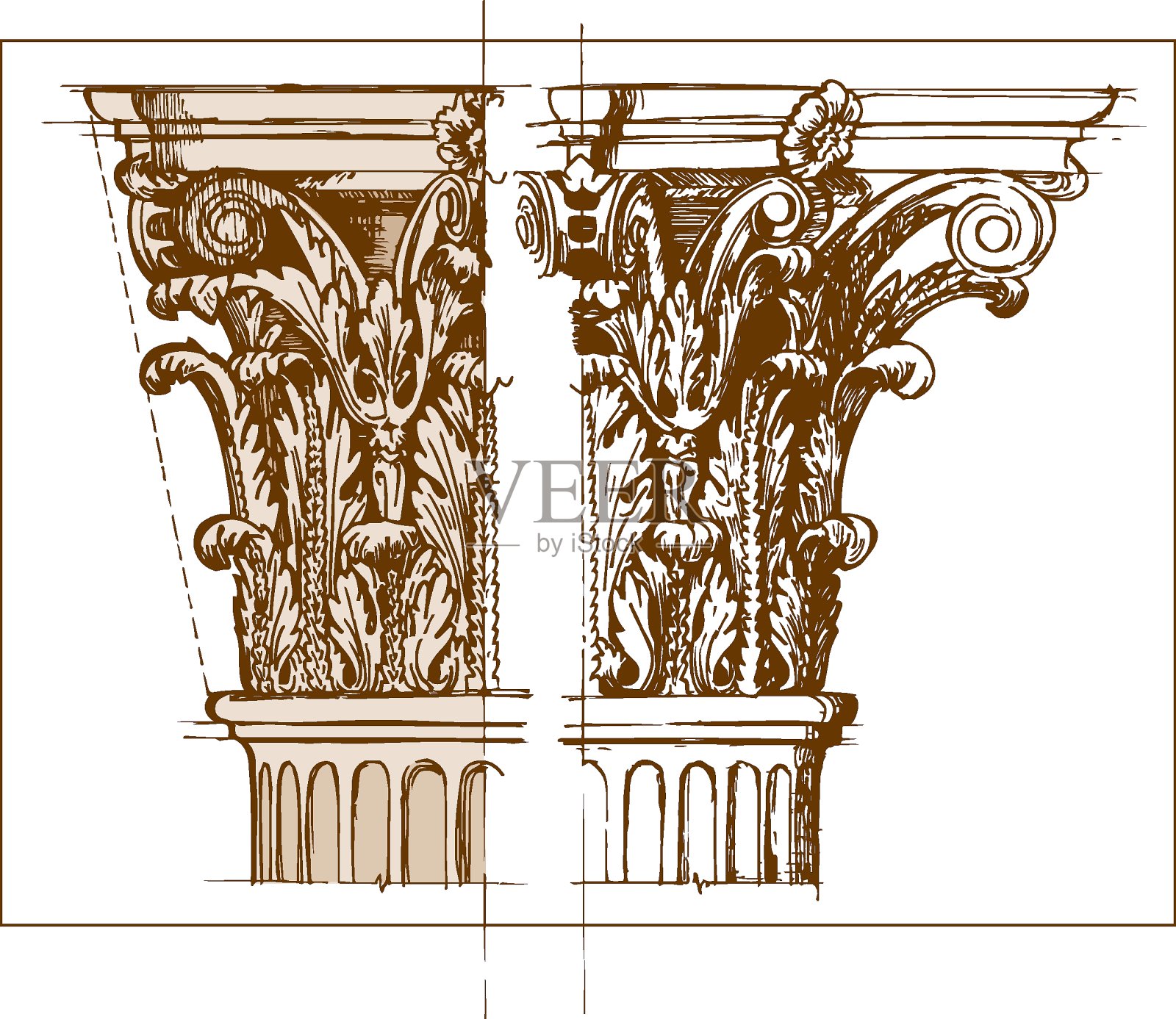 科林斯资本绘制向量插画图片素材