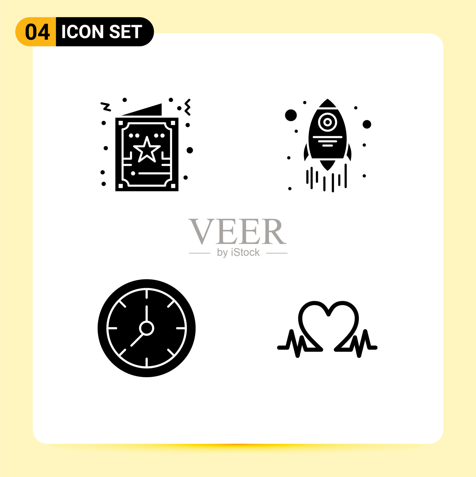 股票图标包4线标志和符号图标素材