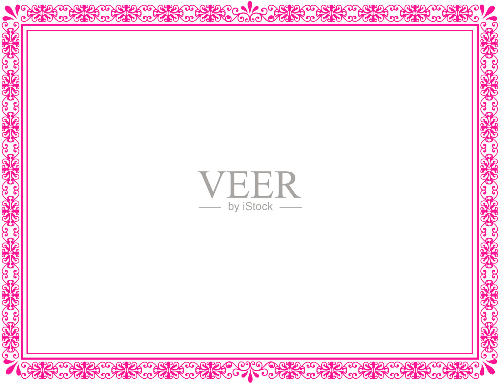 文档框架粉红色插画图片素材