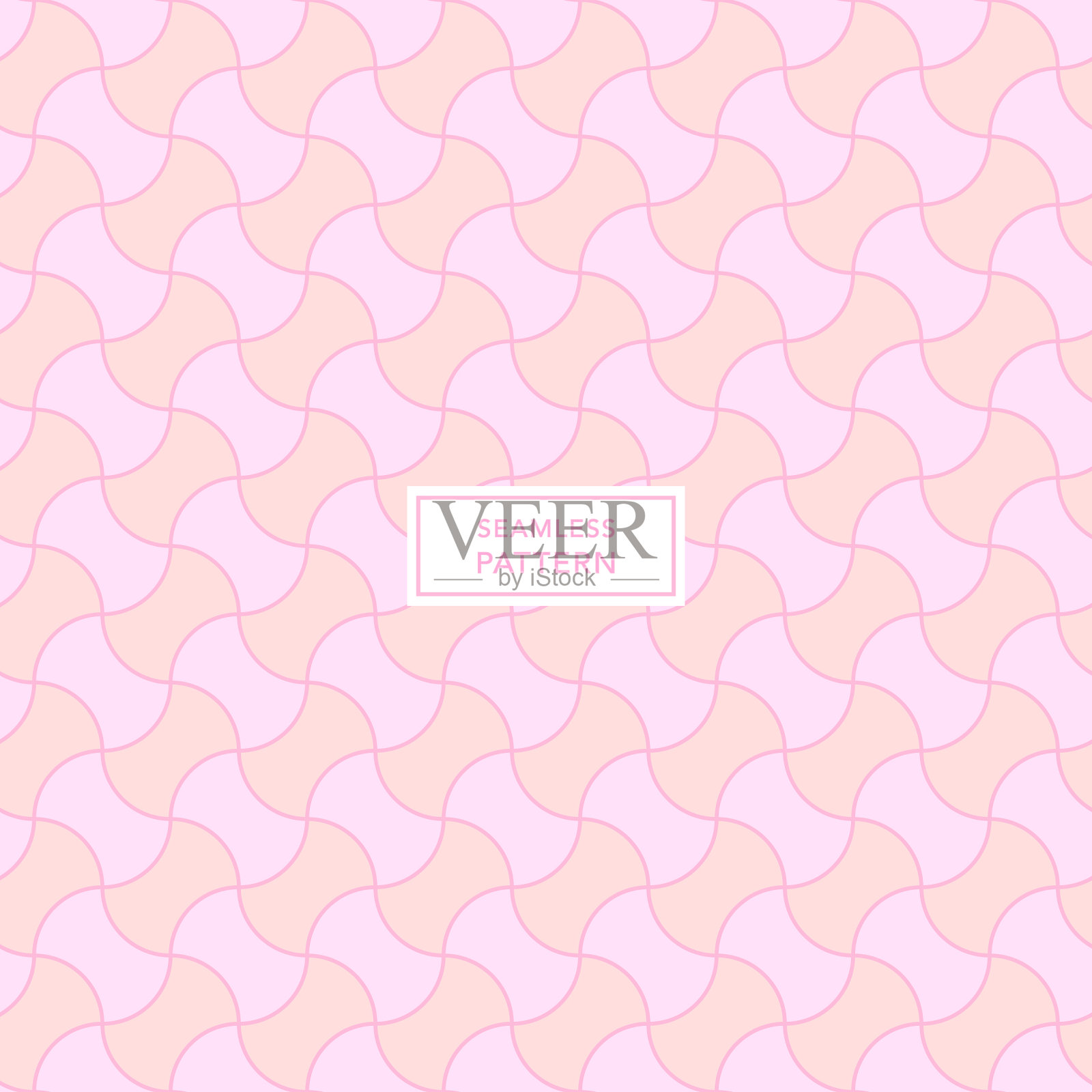 封面模板设计与粉红色几何图案插画图片素材