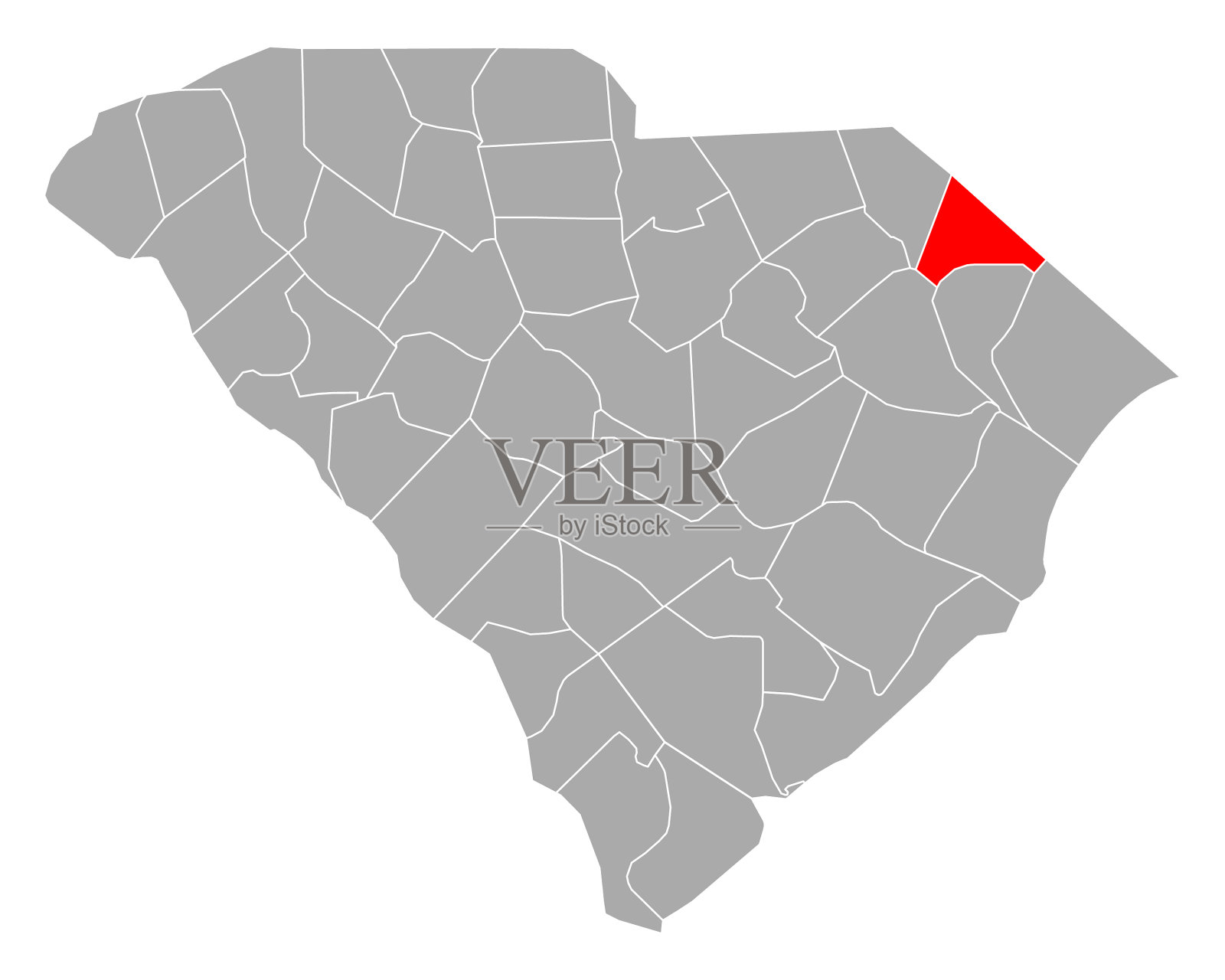 南卡罗来纳的狄龙地图插画图片素材