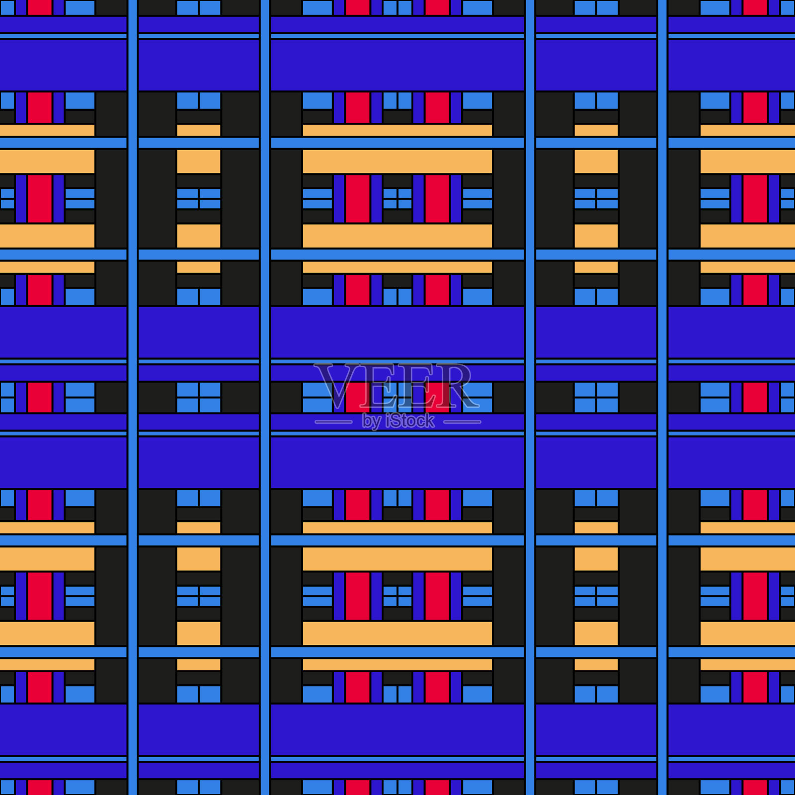 抽象无缝彩色几何图案插画图片素材