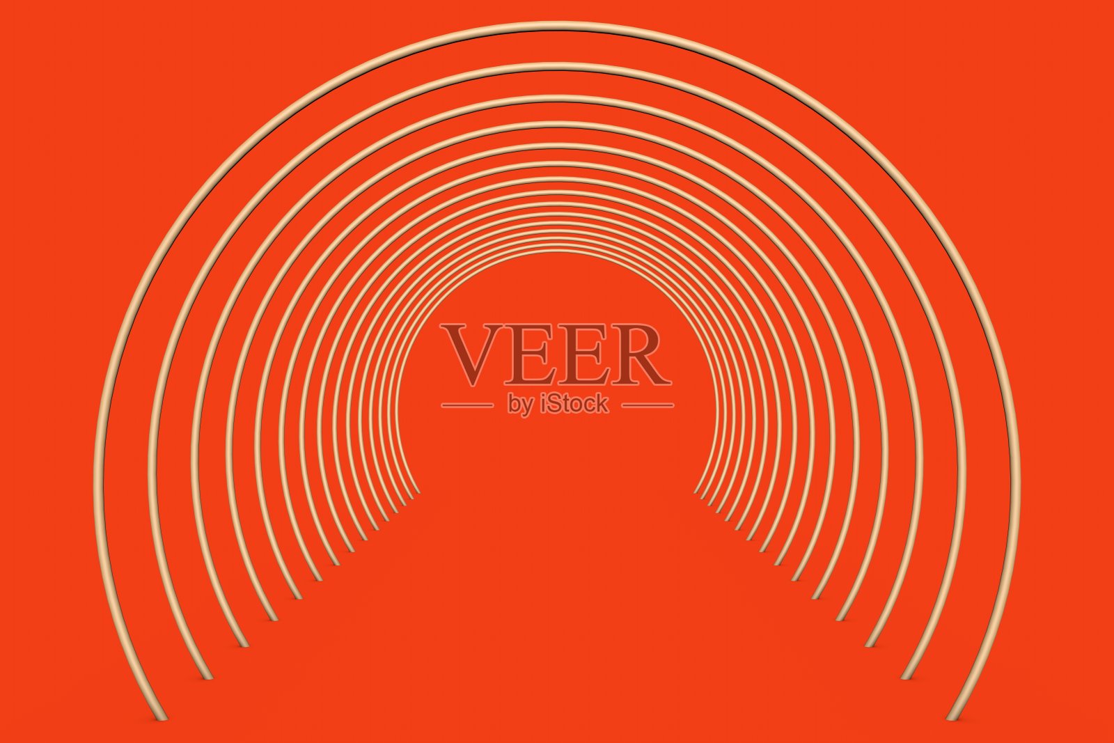 红色背景上的黄色圆圈形状照片摄影图片