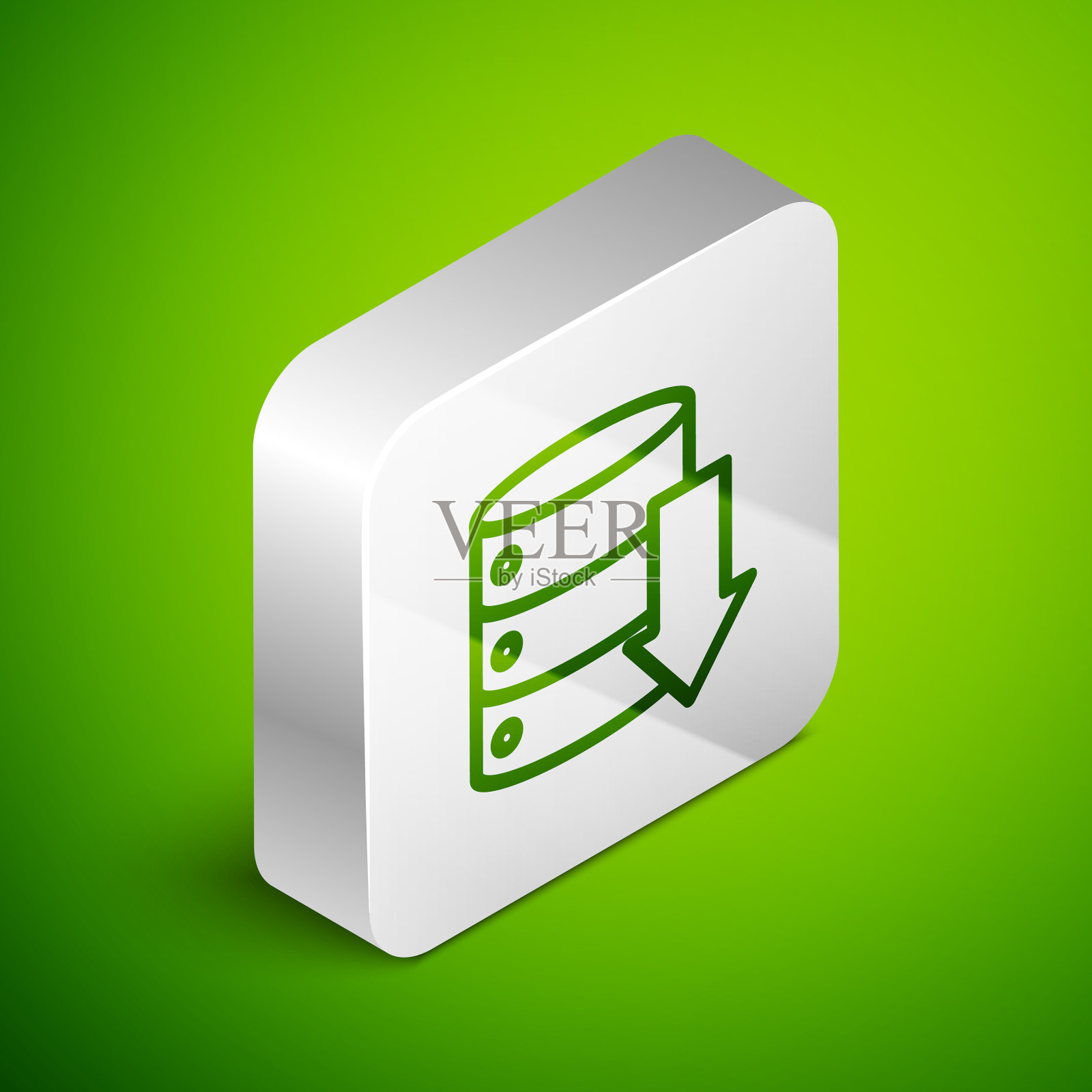 等距线服务器数据网络托管图标插画图片素材