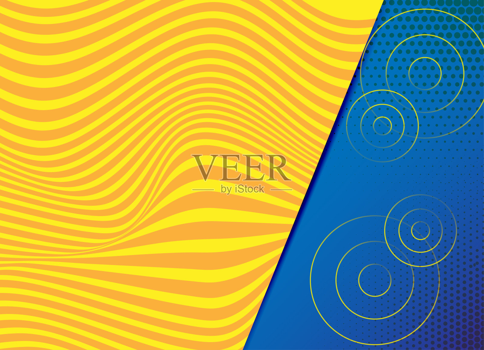 色彩丰富的抽象背景与抽象图案，与色彩条纹豪华动态插画图片素材