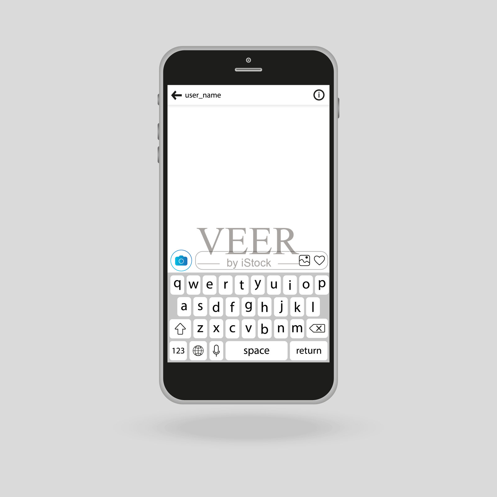 智能手机社交网络相框插画图片素材