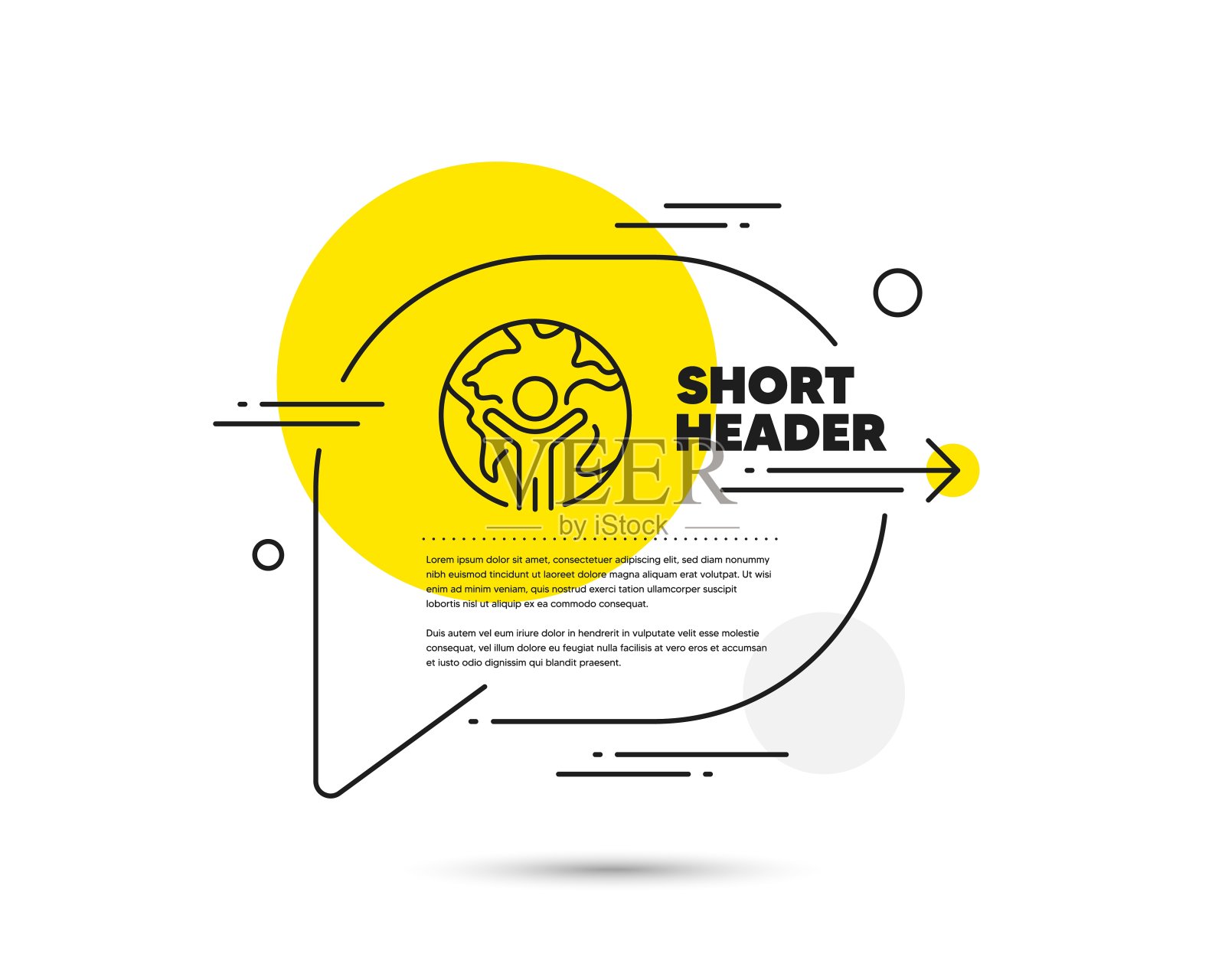 全球业务线图标。国际外包的迹象。向量插画图片素材