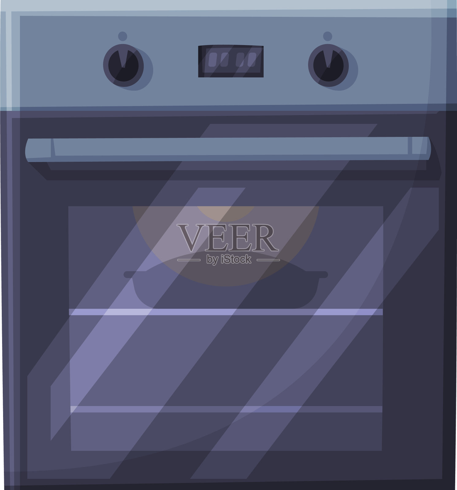 煤气炉或电炉家用厨房设计元素图片