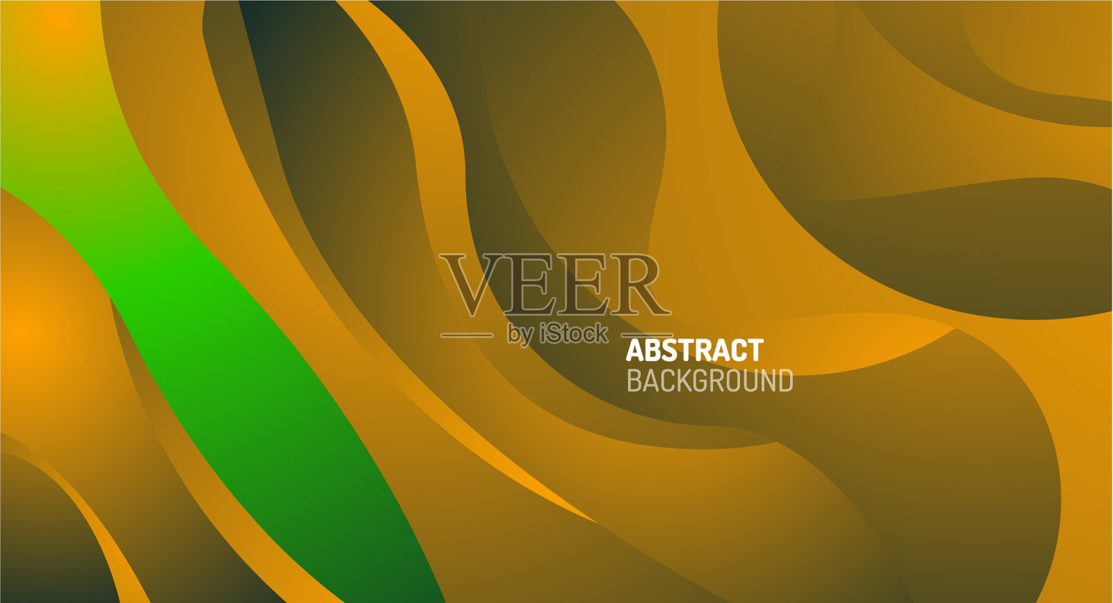 波浪型流体梯度抽象线条插画图片素材