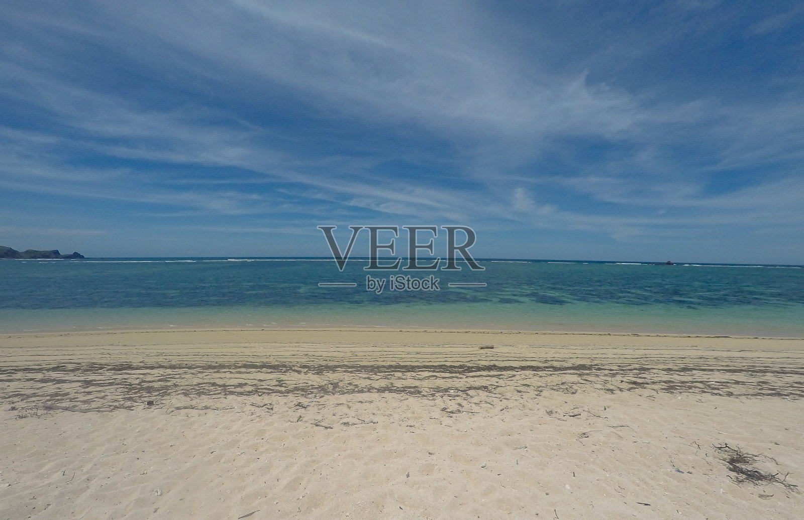 全景景观，海滩从巴厘岛，印度尼西亚，2018照片摄影图片