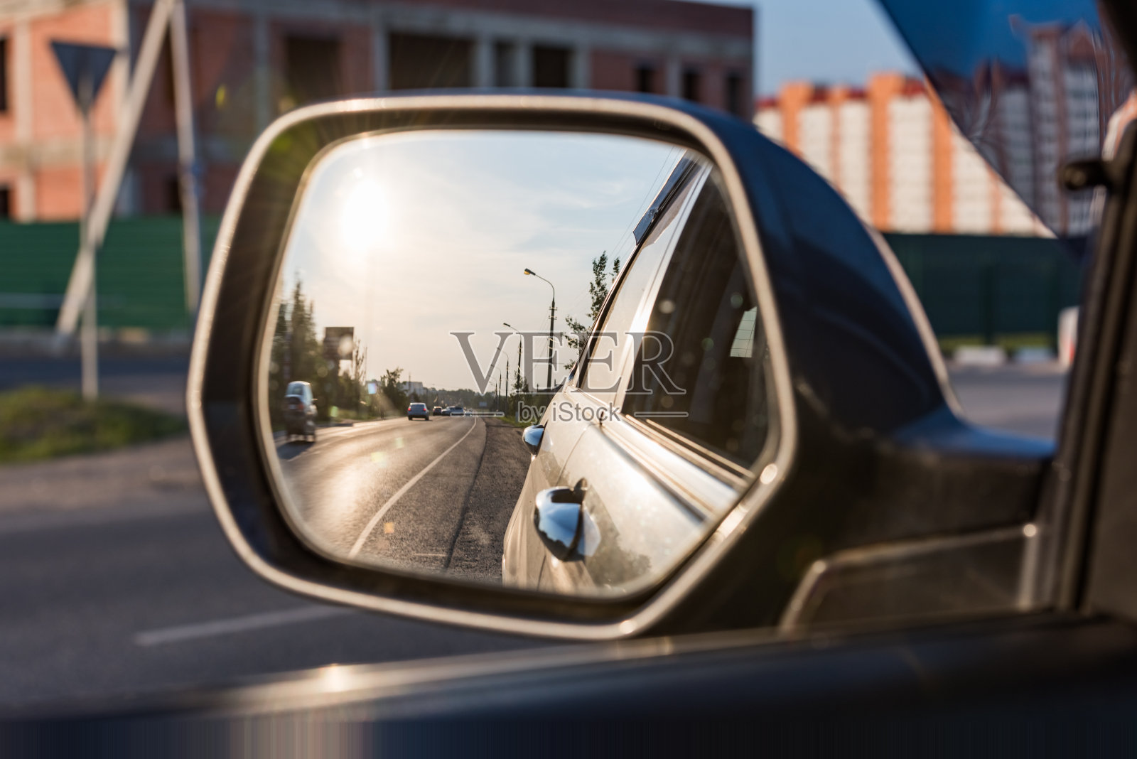 车窗的镜子照片摄影图片
