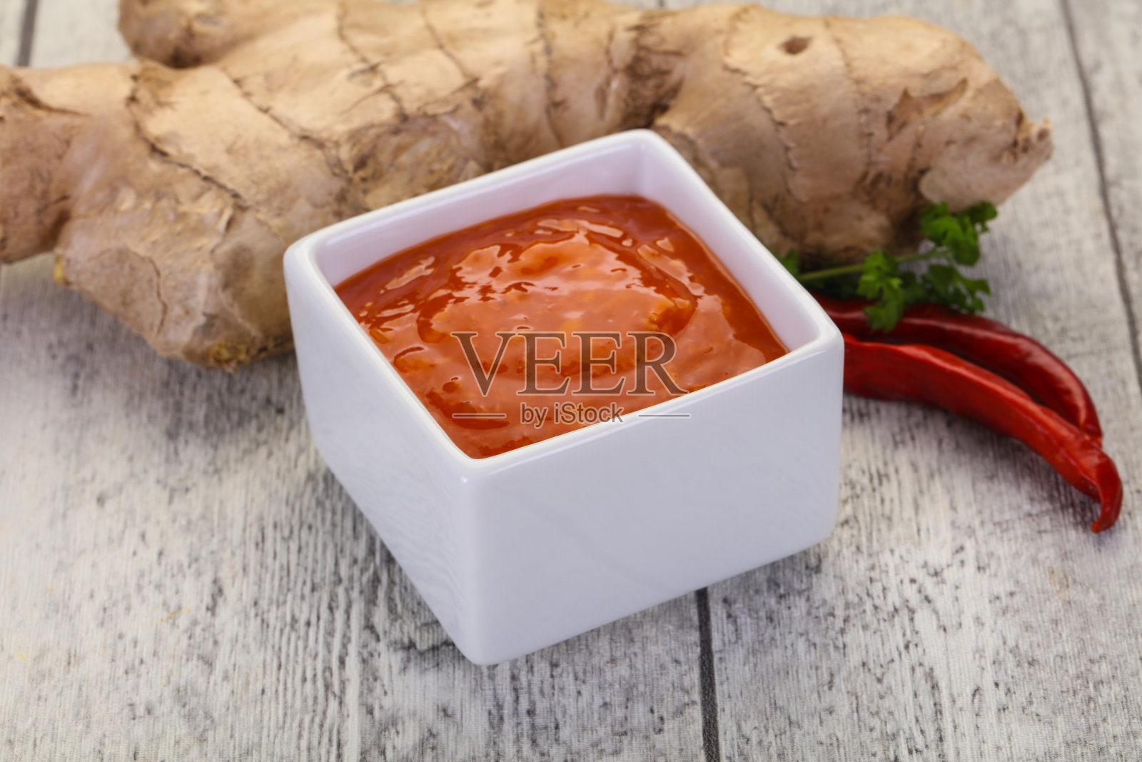 姜辣椒酱照片摄影图片