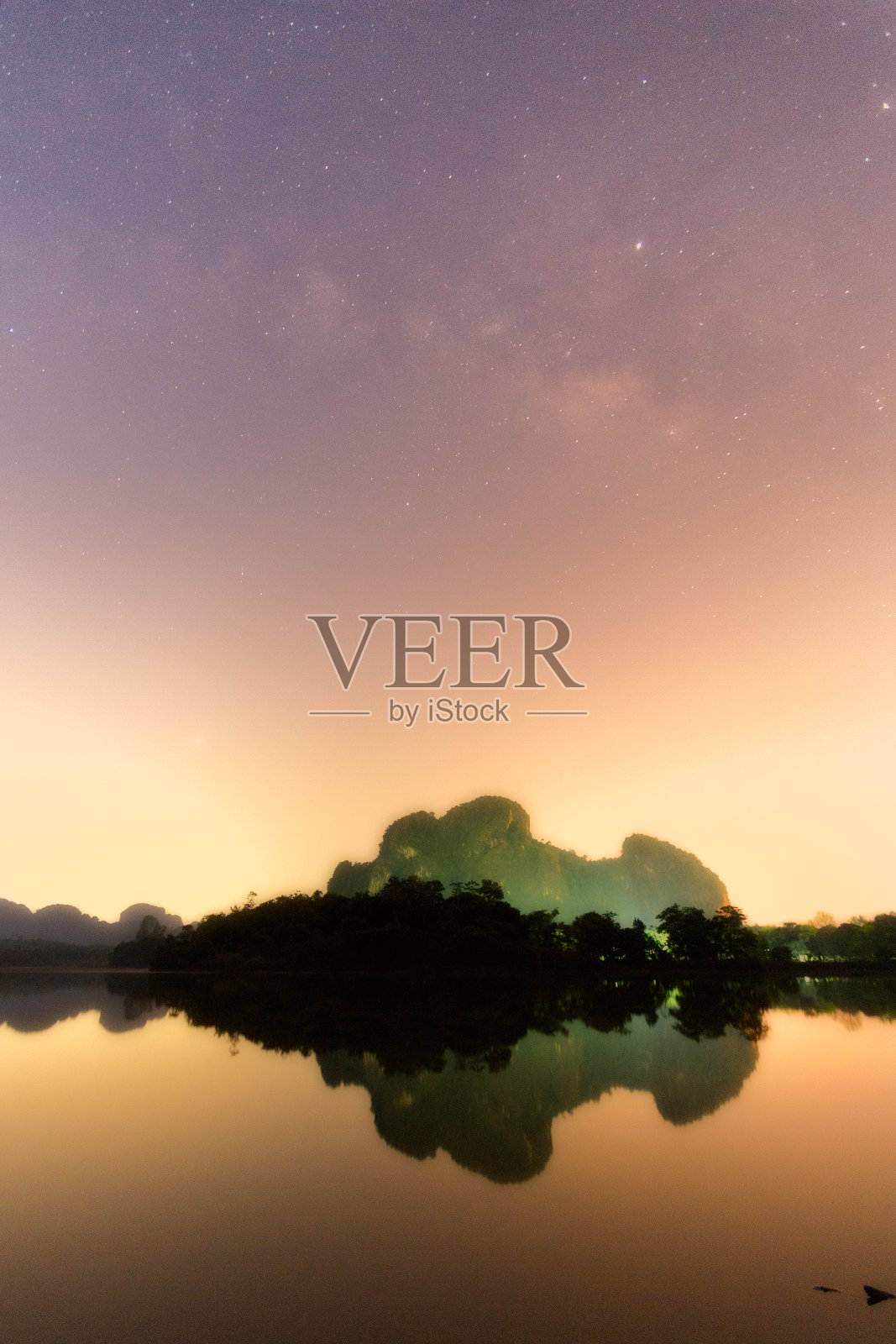 银河山脉农泰利甲米照片摄影图片