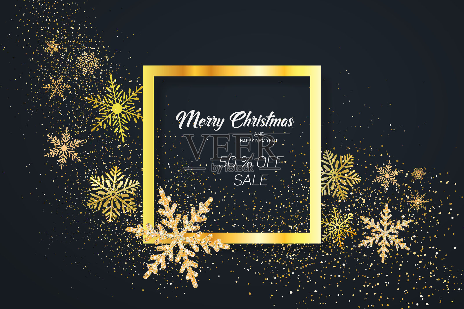 圣诞快乐，新年快乐。插画图片素材