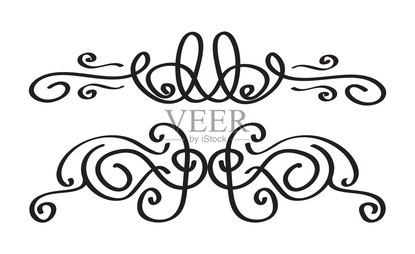 复古风格装饰边框元素插画图片素材