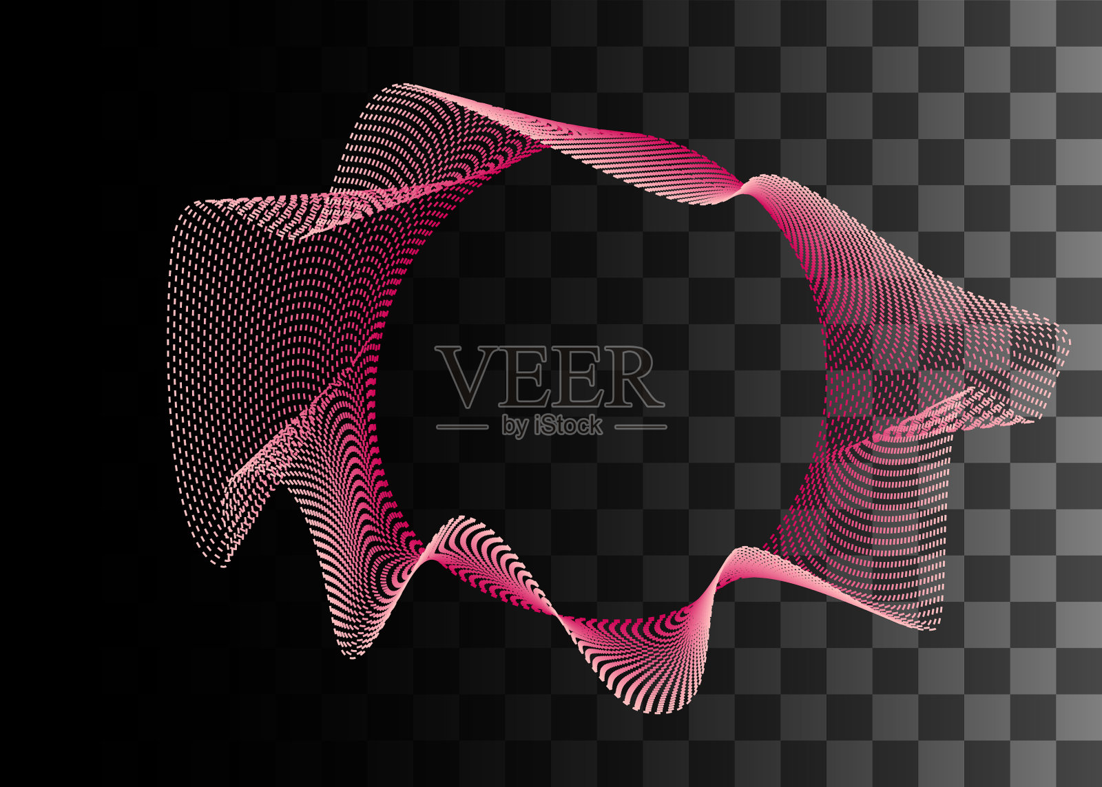 抽象设计元素上的粉色色彩效果插画图片素材