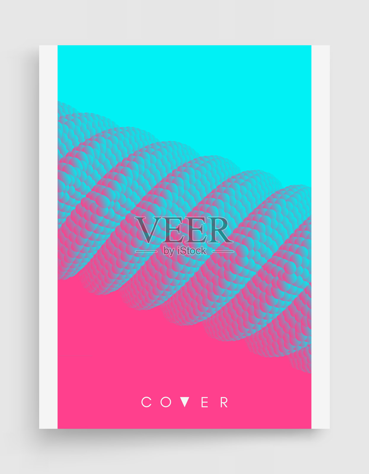 动态粒子数组。矢量艺术插图。带有运动效果的合成。插画图片素材