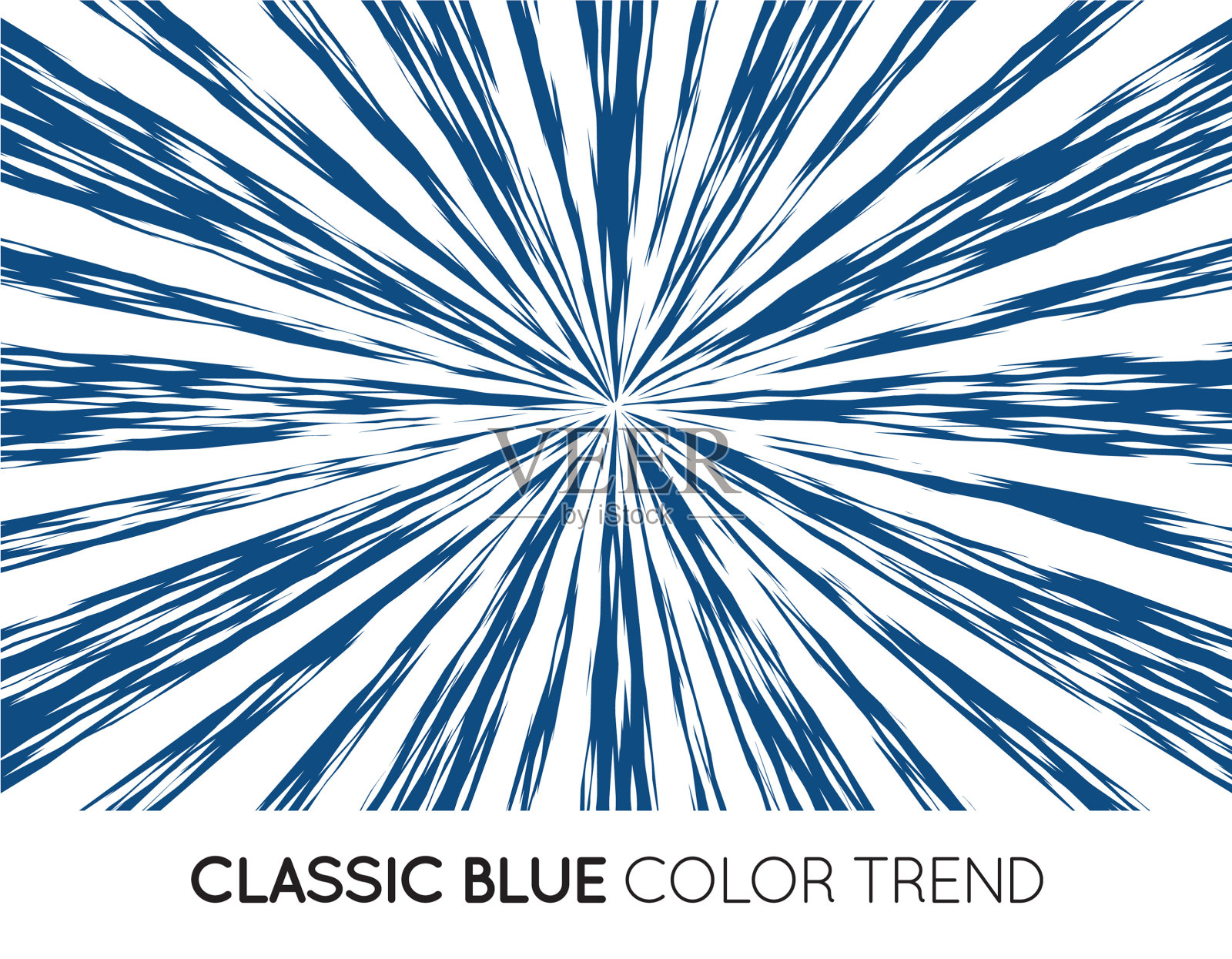 经典蓝色流行色阳光或爆炸插画图片素材