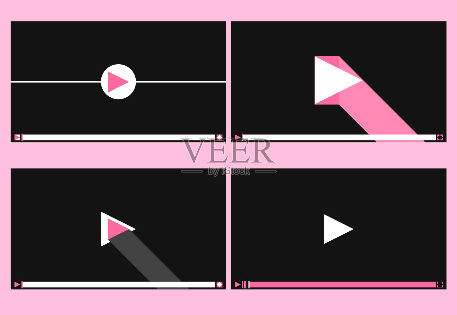 播放器屏幕媒体播放器隔离设置电影图标素材