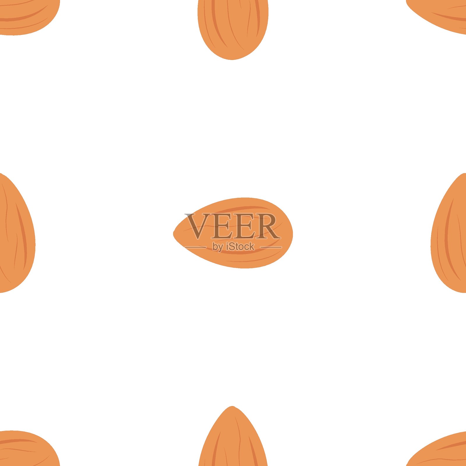 杏仁插画图片素材