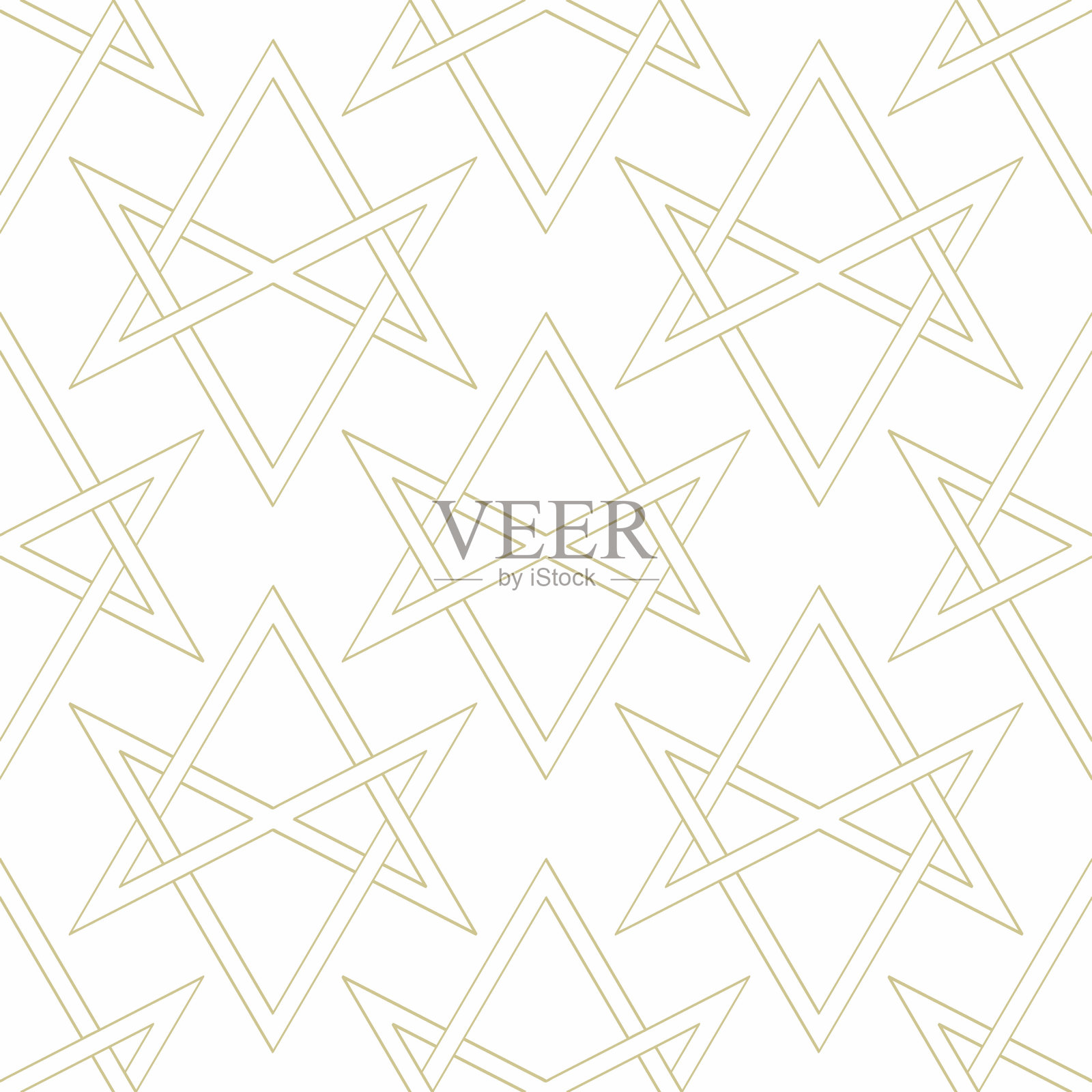 无缝矢量模式与单行六角形插画图片素材