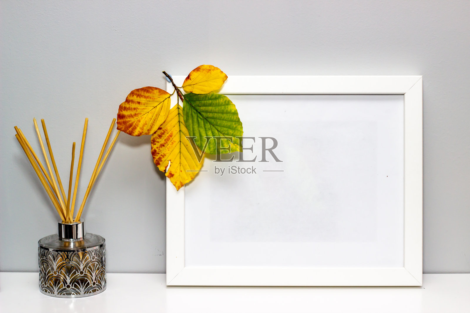 秋叶框架照片摄影图片