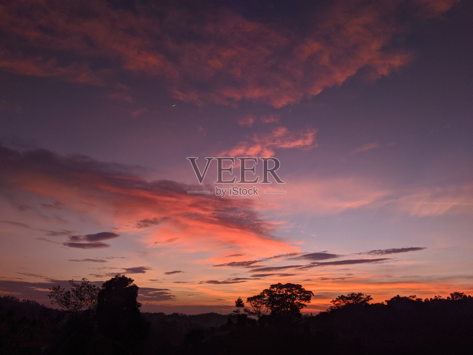 橙色的云照片摄影图片