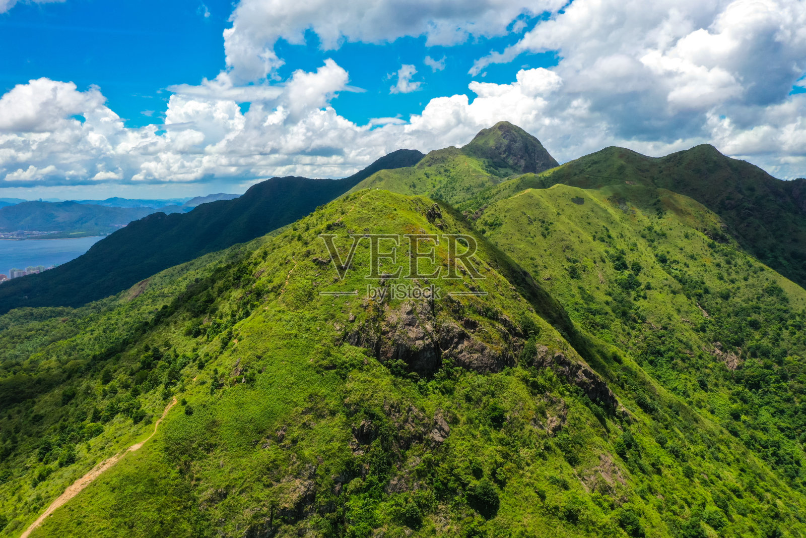 香港西贡山的无人机照片照片摄影图片