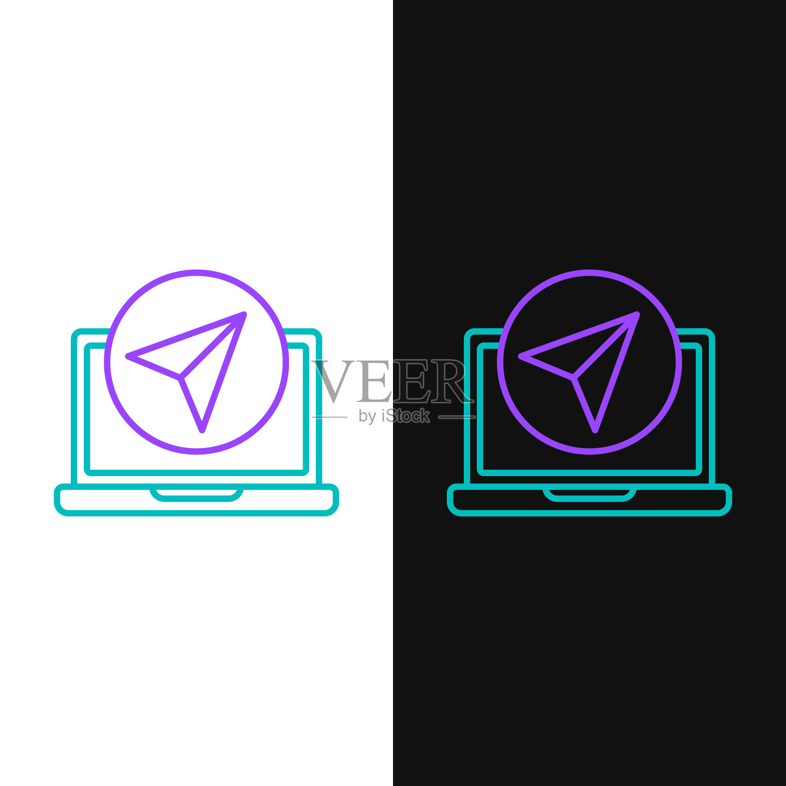 线信息图城市地图导航图标插画图片素材