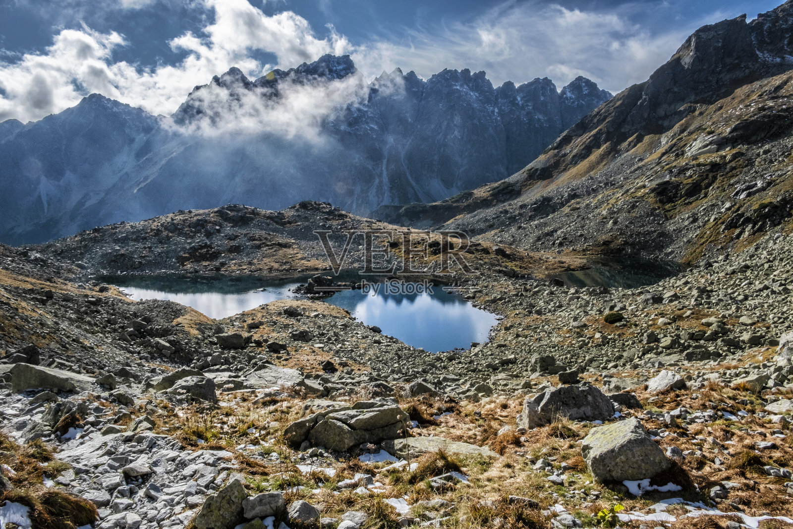 蛙纹，高塔特拉斯山脉，斯洛伐克照片摄影图片