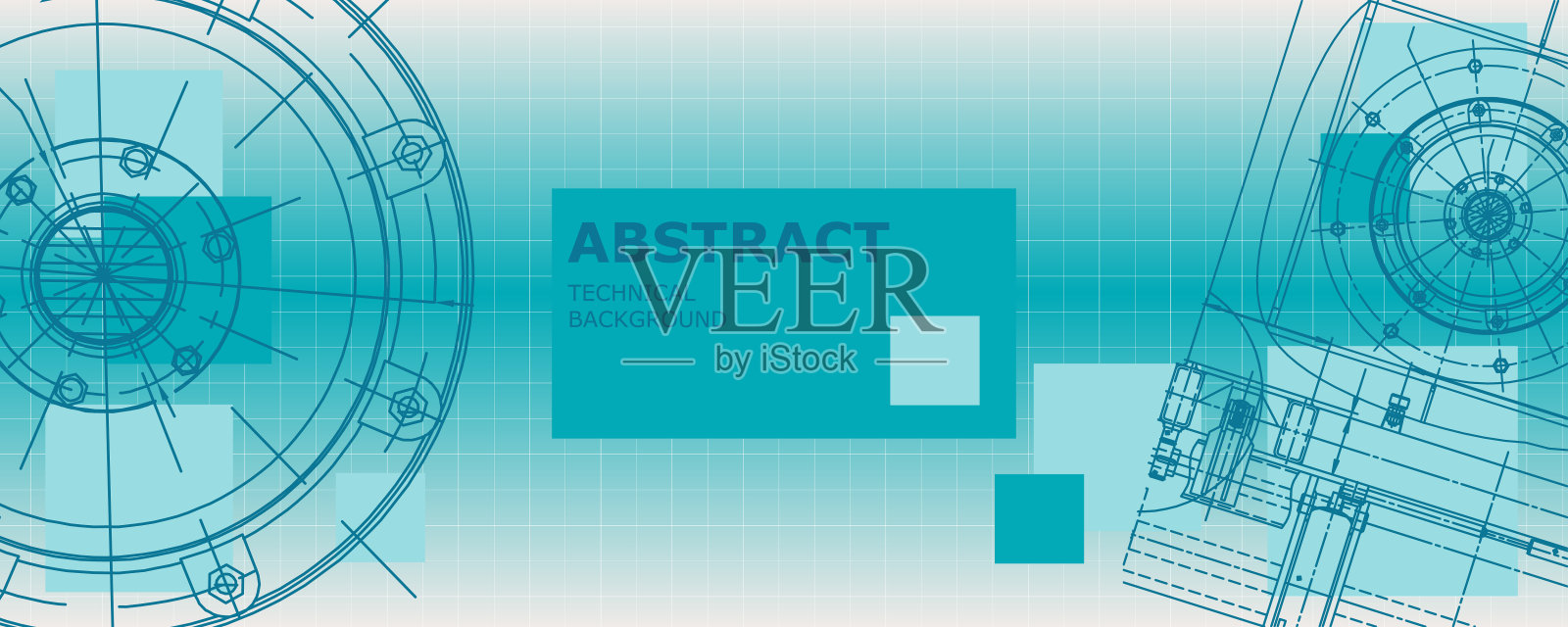 机械工程制图。抽象的画设计模板素材