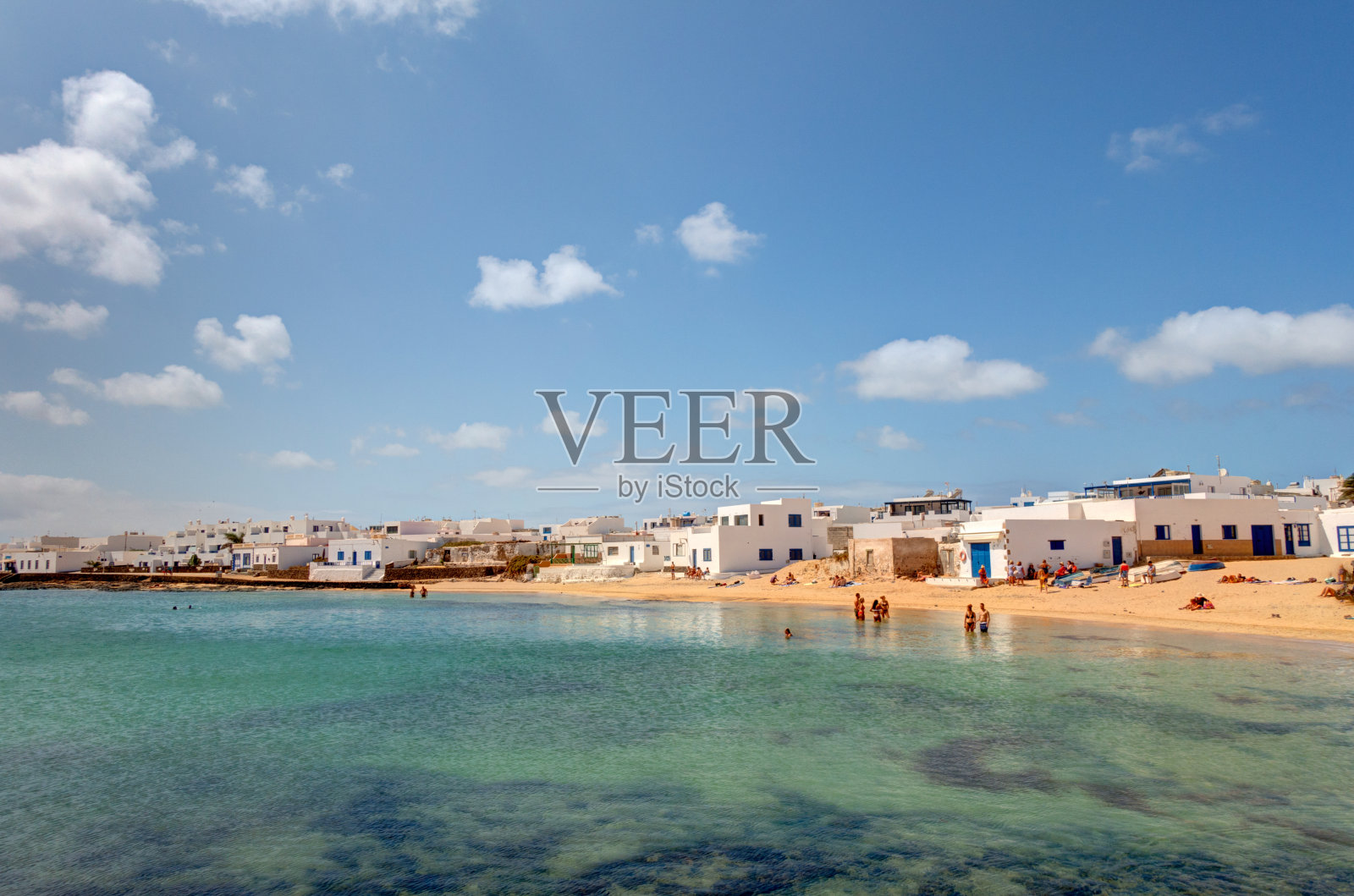 兰扎罗特的La Graciosa岛照片摄影图片