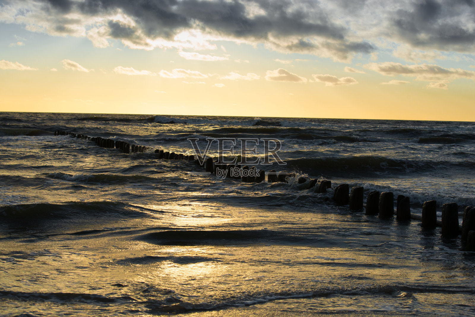 海上日落照片摄影图片