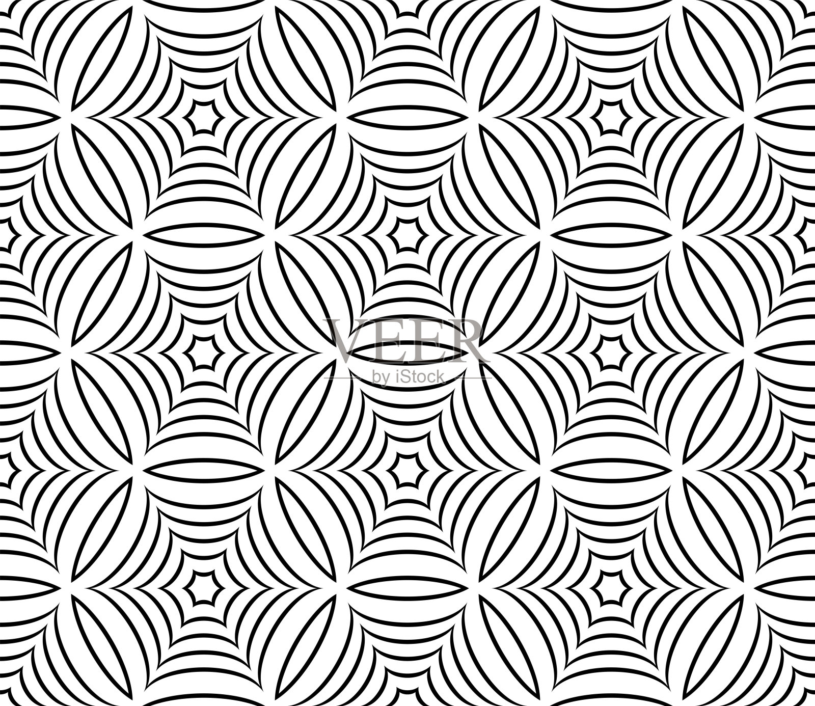 无缝几何图案和纹理。插画图片素材