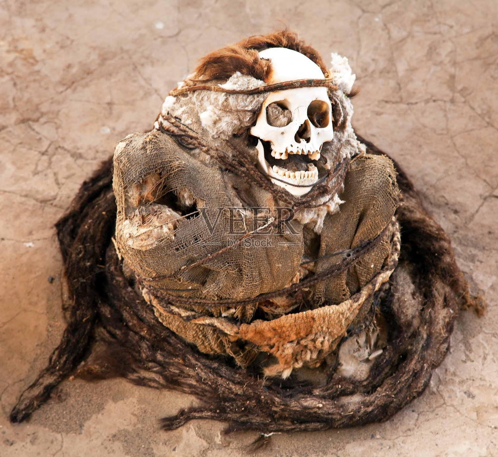 秘鲁纳斯卡地区的乔奇拉公墓照片摄影图片