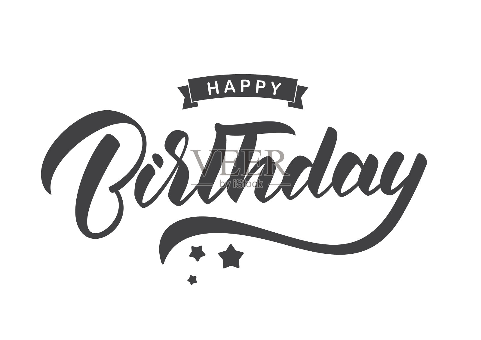 生日快乐的手写字母作文。排版设计。贺卡插画图片素材