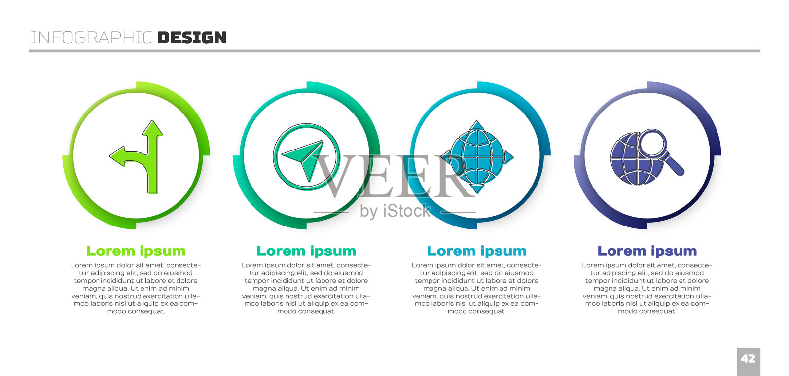 设置道路交通标志信息图城市地图图标素材