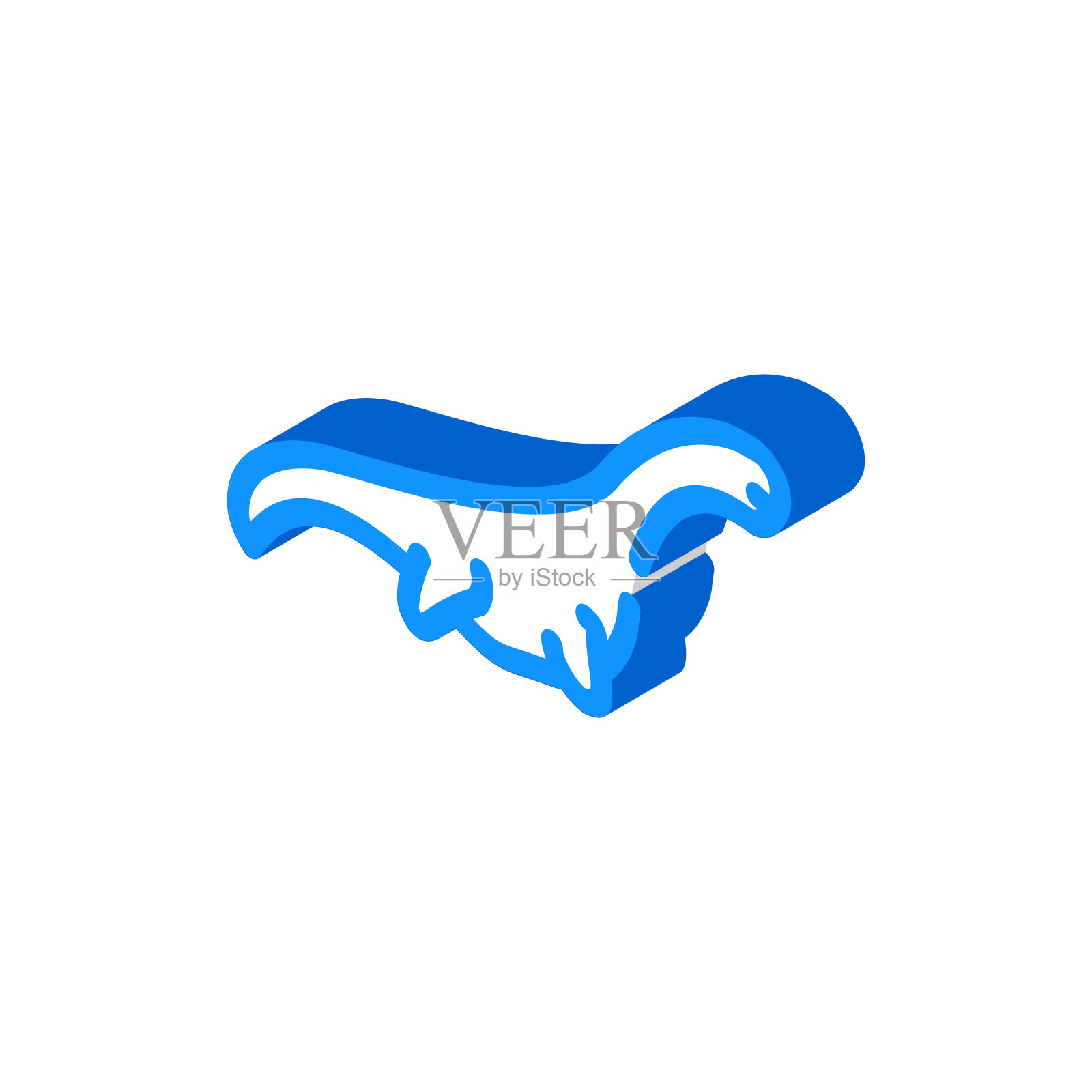 上龙类恐龙等距图标矢量插图插画图片素材